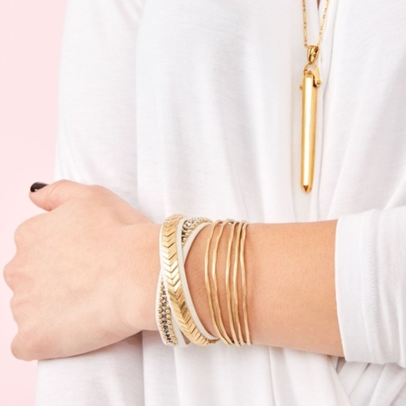 :: S&D Gilded Path Double Wrap Bracelet - Picture 7 of 10